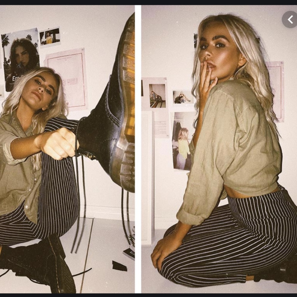 NWOT Princess Polly Moss Pants Black